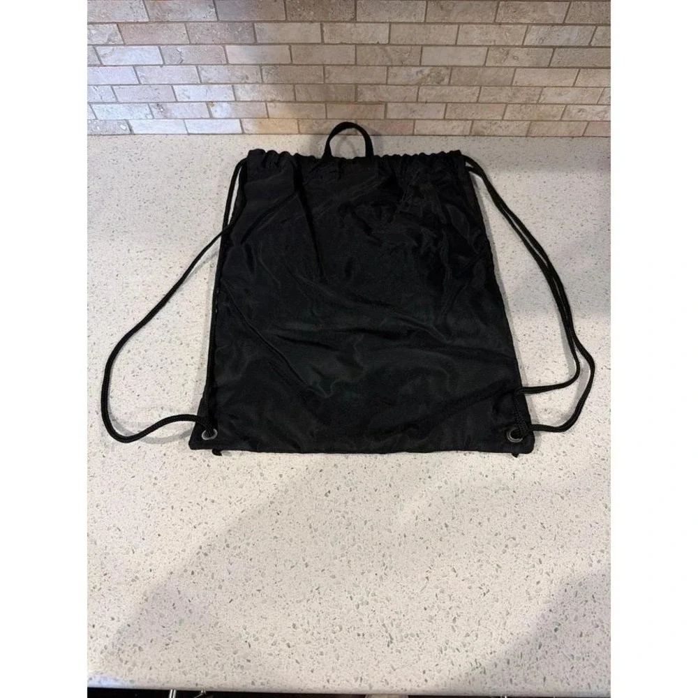 Walt Disney World Where Magic Lives Drawstring Black Backpack‎ Cinch Bag